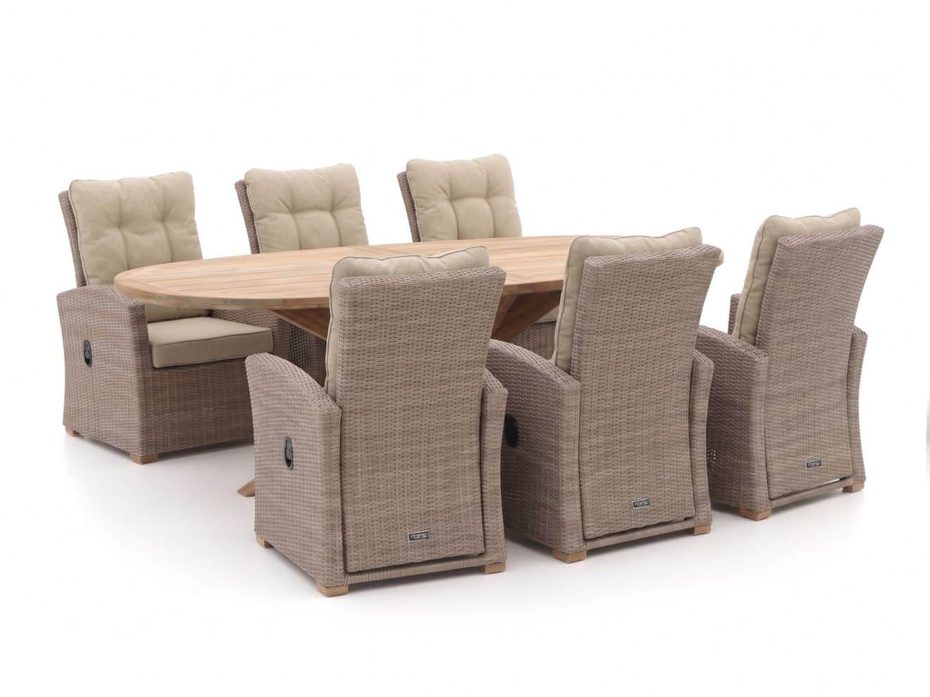 intenso mazzano/rough y ellips 240cm dining tuinset 7 delig verstelbaar laagste prijsgarantie!