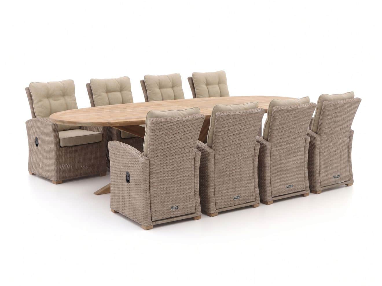 intenso mazzano/rough y ellips 280cm dining tuinset 9 delig verstelbaar laagste prijsgarantie!
