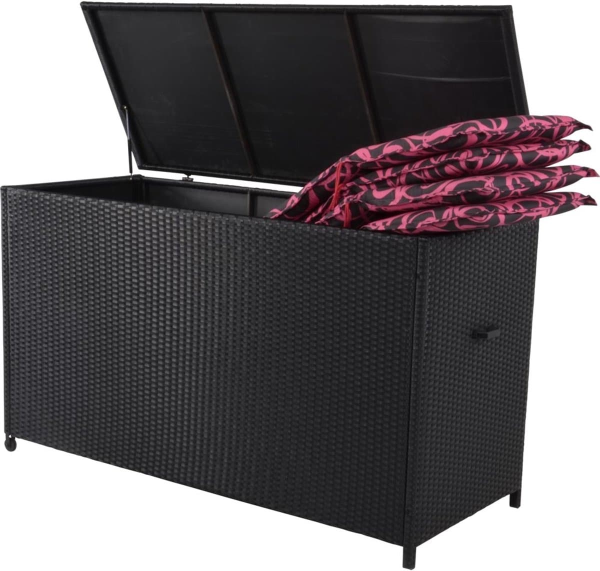 lesli living kussenbox black bruin 165x67x95cm