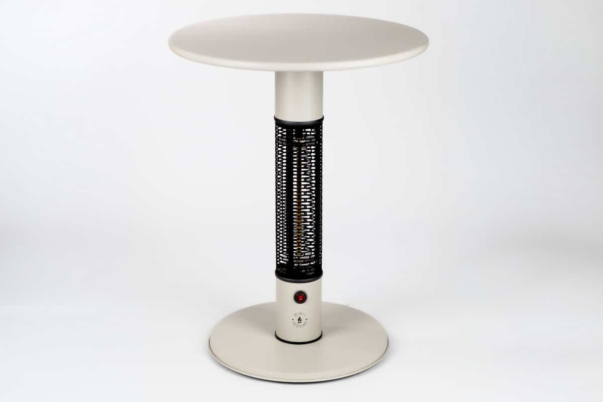 monti heatline pulse beige elektrische terrastafel met heater
