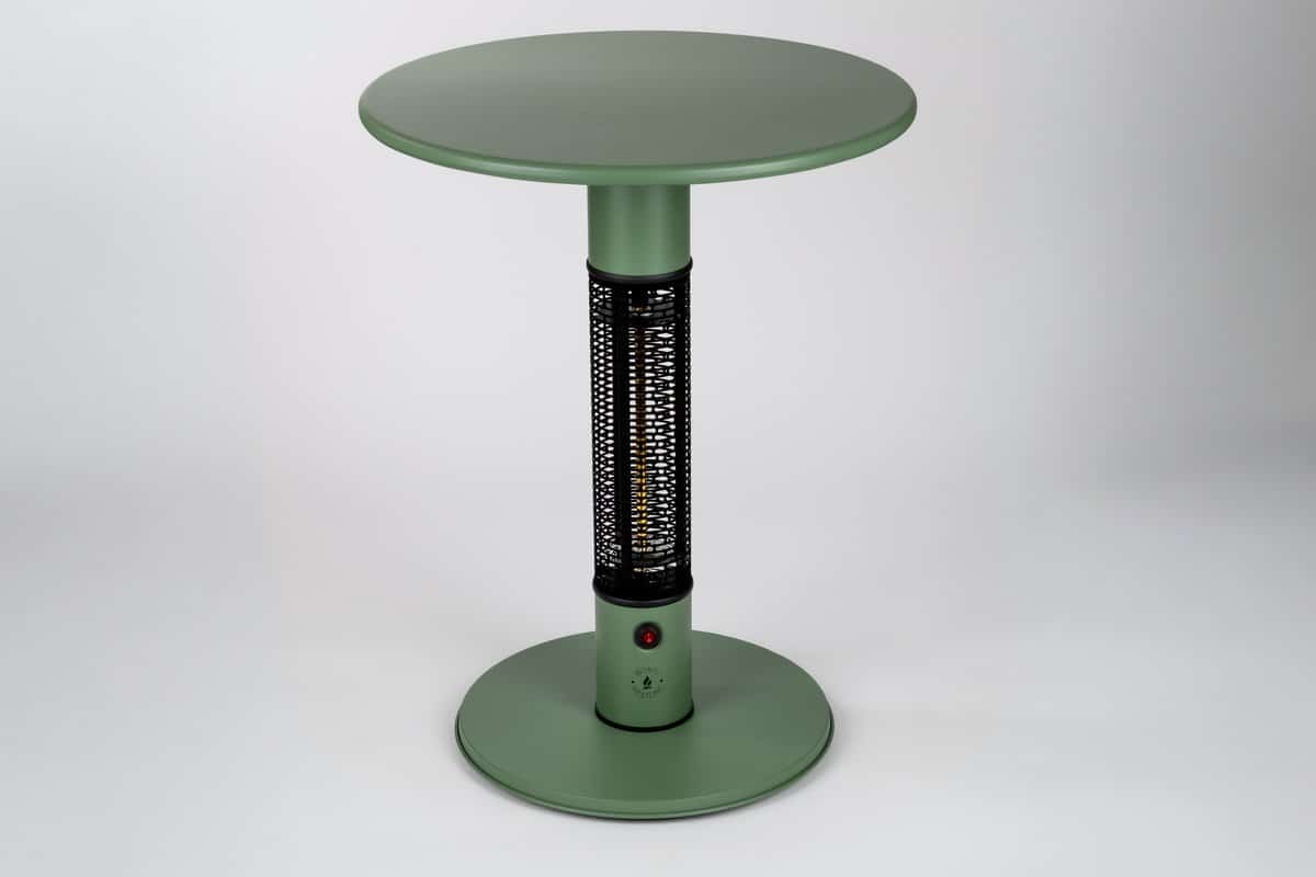 monti heatline pulse green elektrische terrastafel met heater