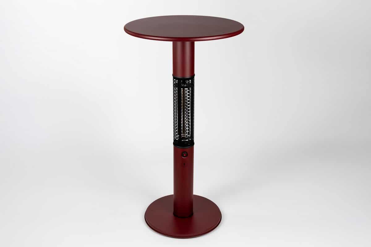 monti heatline vibe red elektrische statafel terrasverwarmer 1500w