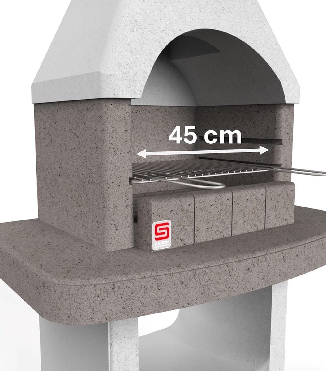 premium verona metselwerk bbq buitenkeuken met 45 cm grillrooster &