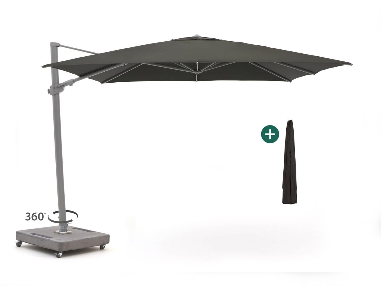 shadowline austin zweefparasol 300x300cm laagste prijsgarantie!