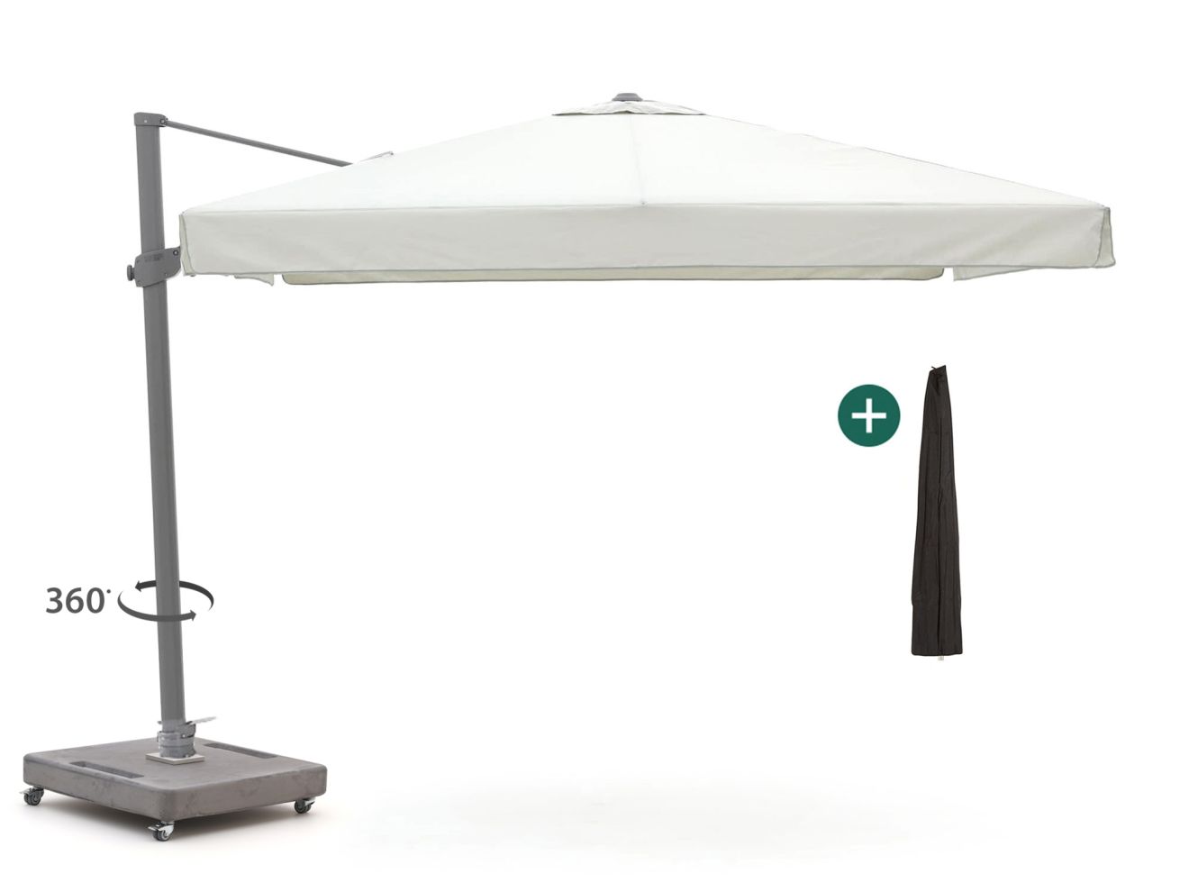 shadowline miami zweefparasol 300x300cm laagste prijsgarantie!