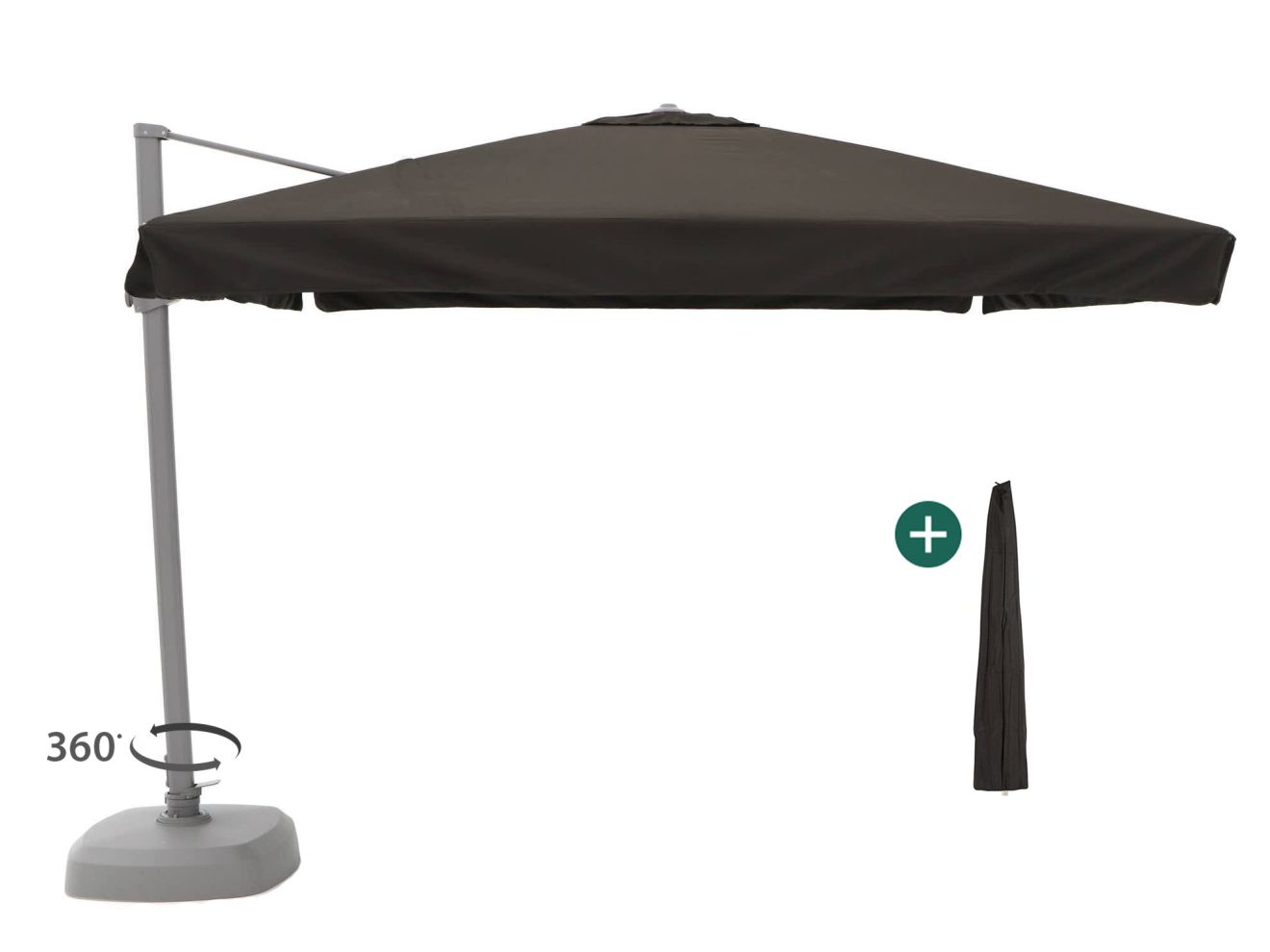 shadowline miami zweefparasol 300x300cm laagste prijsgarantie!