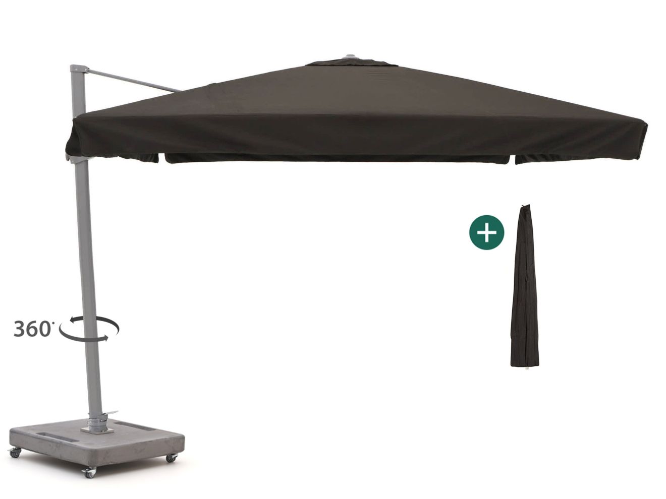 shadowline miami zweefparasol 300x300cm laagste prijsgarantie!