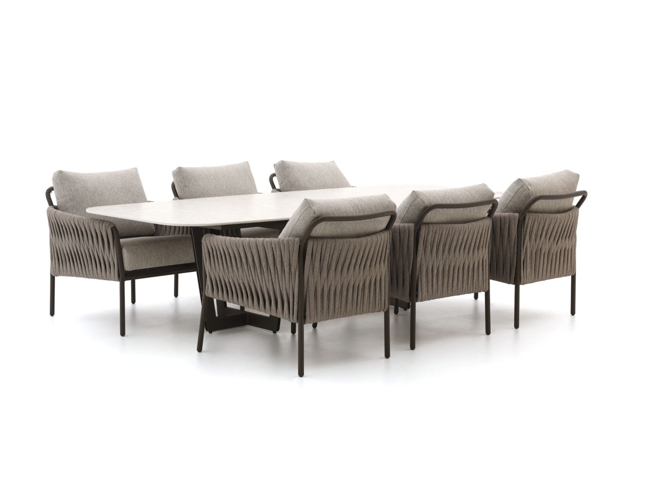 suns fiave/palermo 280cm low dining tuinset 7 delig laagste prijsgarantie!