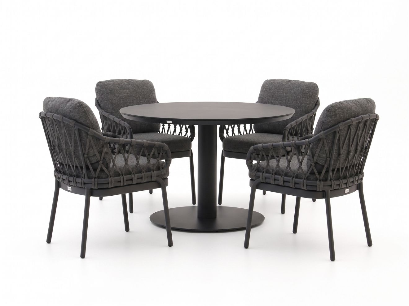 tierra outdoor natal/la fonte ø120cm dining tuinset 5 delig laagste prijsgarantie!