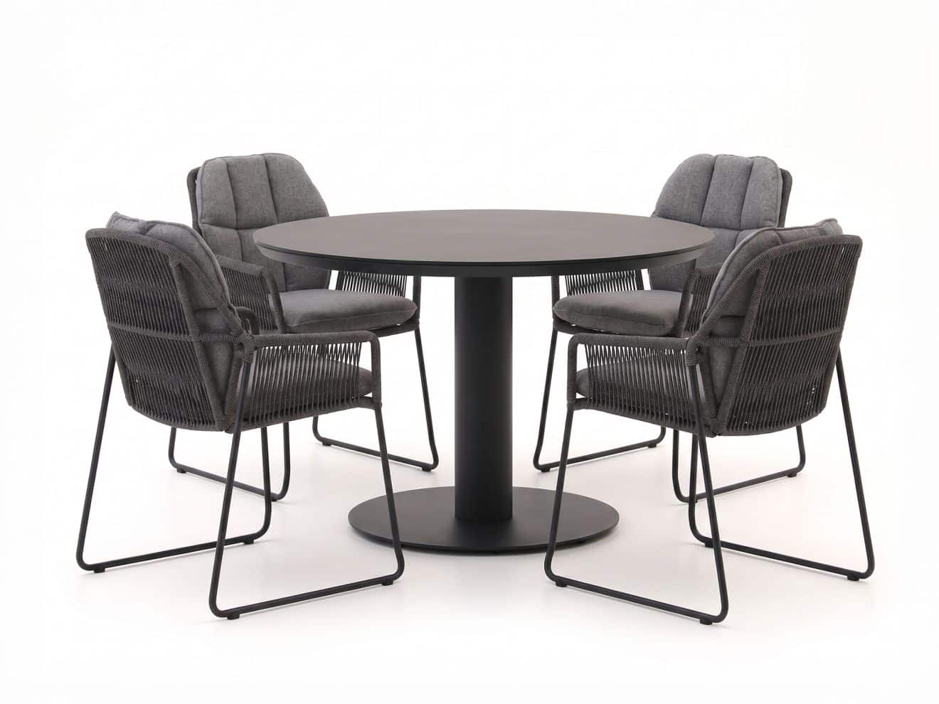 tierra outdoor rivera/la fonte ø120cm dining tuinset 5 delig laagste prijsgarantie!