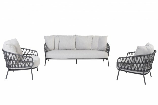 4so calpi loungeset 3 zits bank met 2 fauteuils