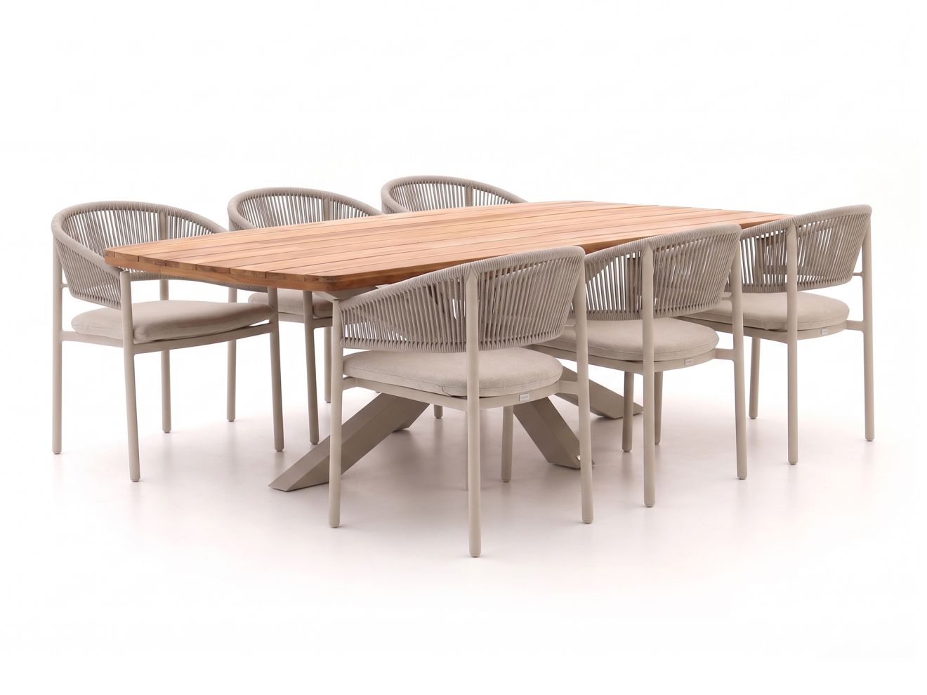 bellagio panaro/induno deens ovaal 240cm dining tuinset 7 delig stapelbaar laagste prijsgarantie!