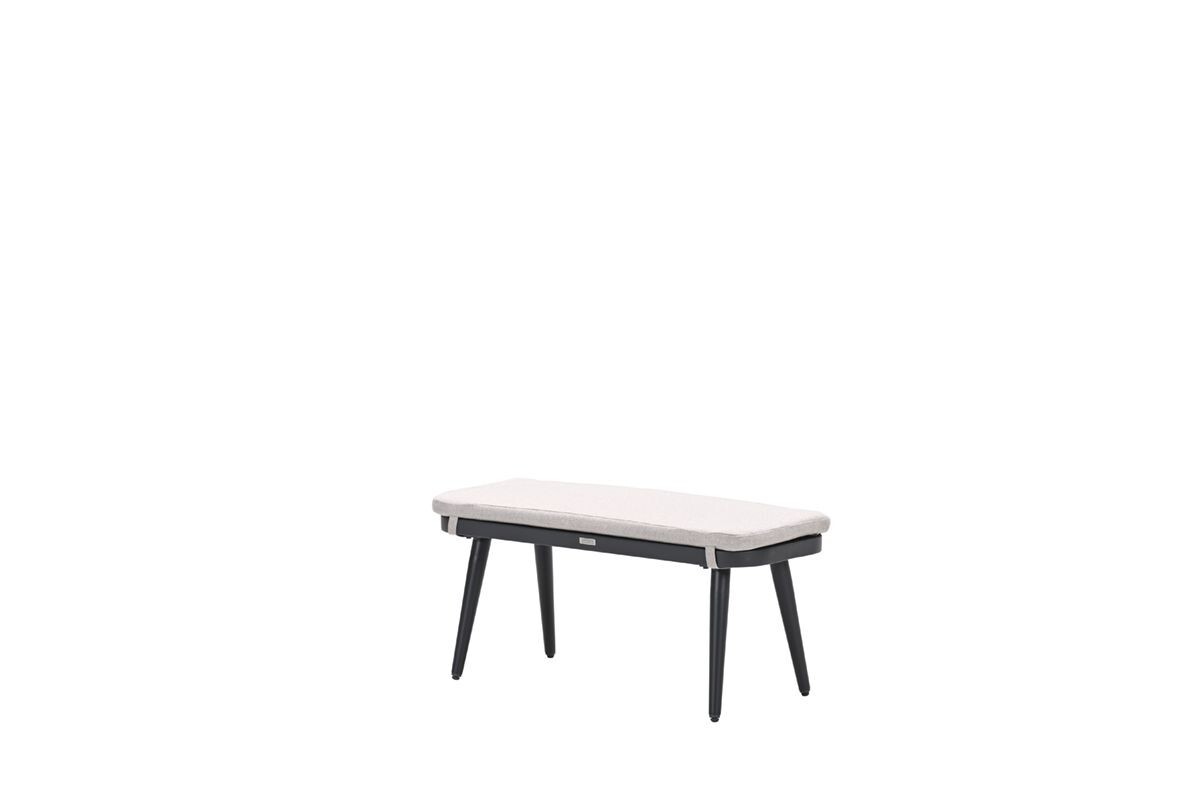 garden impressions allasio sportbank carbon black met zand kussen