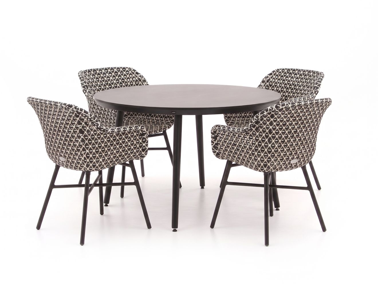 hartman delphine/sophie studio ø128cm dining tuinset 5 delig laagste prijsgarantie!