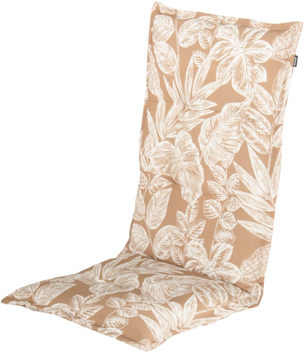 hartman tuinkussen eva caramel hoge rug 123x50x8cm