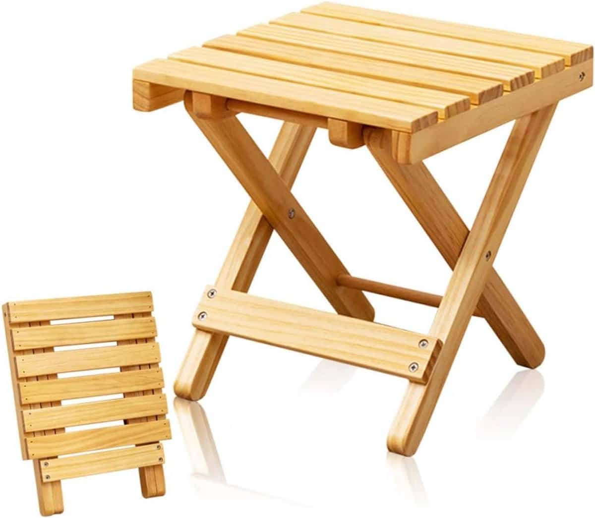 houten bijzettafel kleine klaptafel buiten genieten opvouwbaar