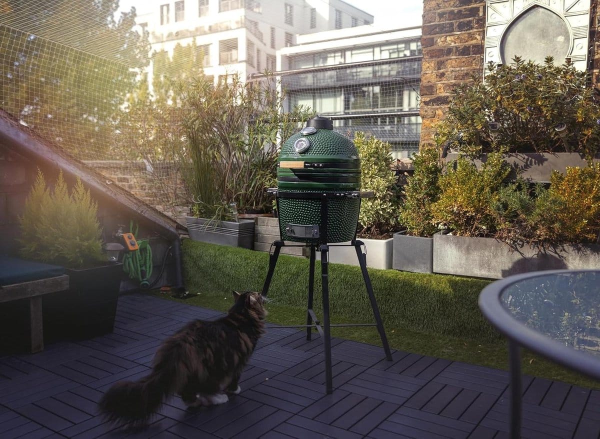 houtskool mand grillmand bbq bereiding verwijderbare deler
