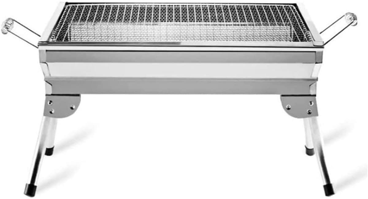 houtskoolgrill opvouwbare bbq buiten koken roestvrij staal