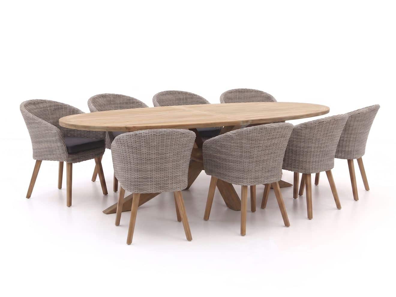 intenso tropea/rough y ellips 280cm dining tuinset 9 delig laagste prijsgarantie!