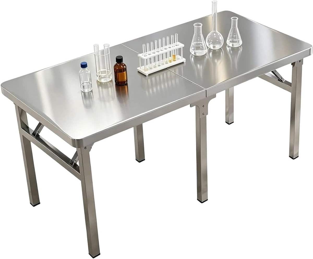 klaptafel rvs werktafel outdoor voedselbereiding buiten ruim