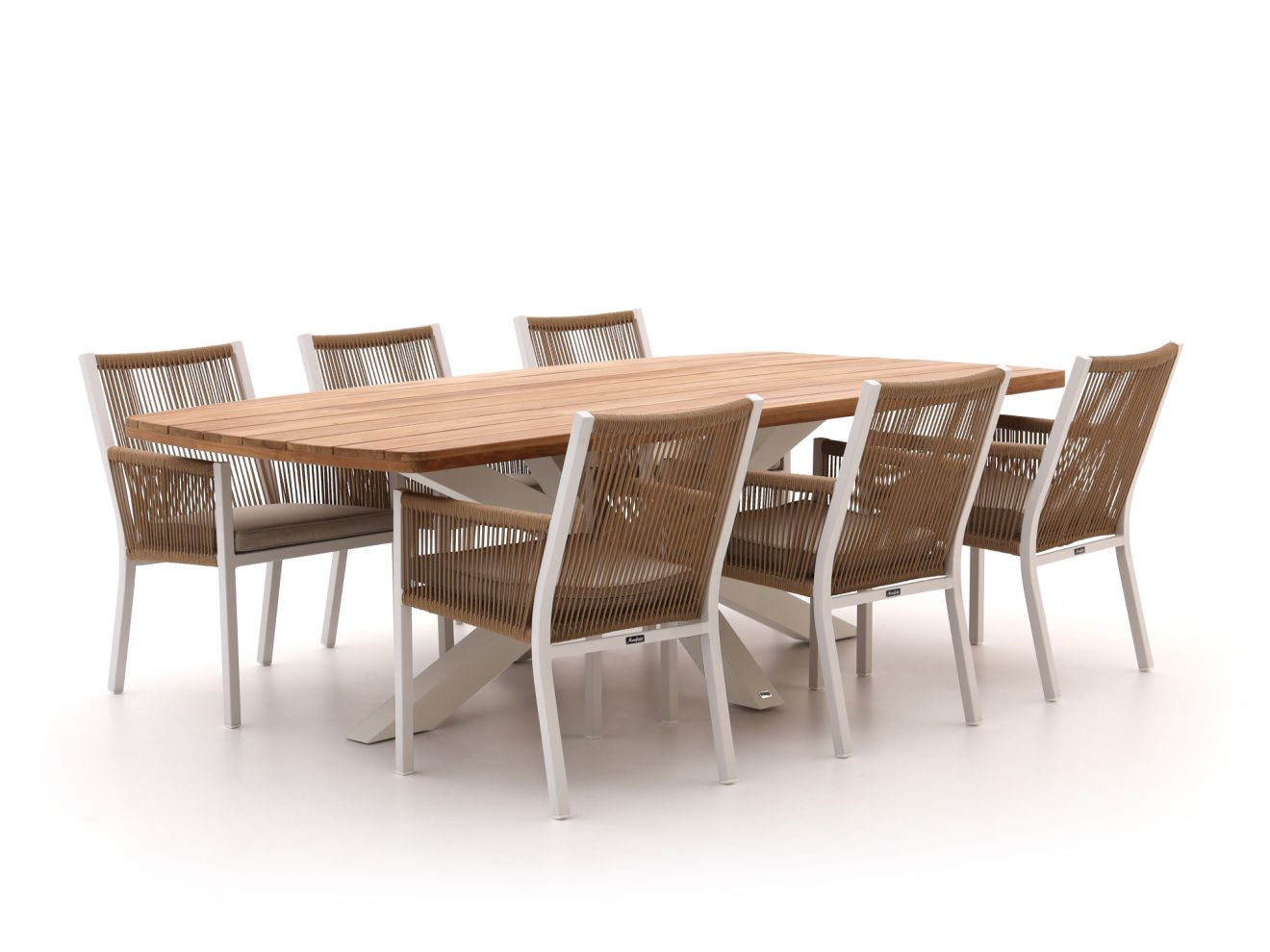 manifesto rivola/induno deens ovaal 240cm dining tuinset 7 delig laagste prijsgarantie!