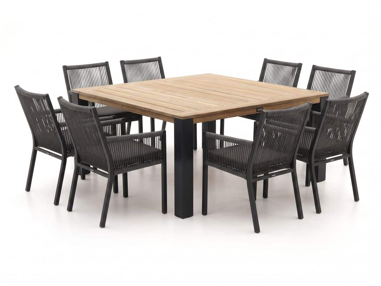 manifesto rivola/rough x 170cm dining tuinset 9 delig laagste prijsgarantie!