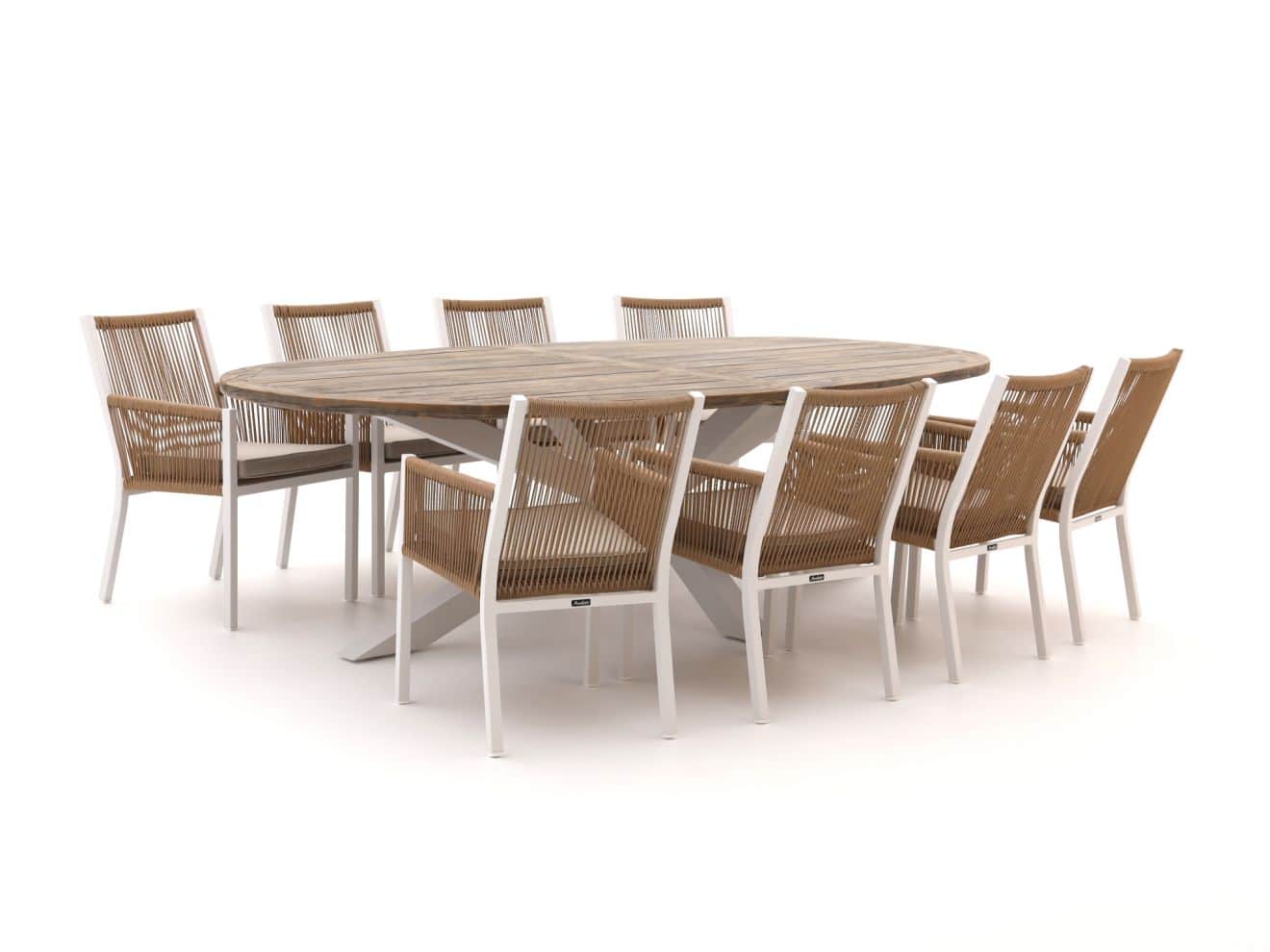 manifesto rivola/rough y ellips 280cm dining tuinset 9 delig laagste prijsgarantie!