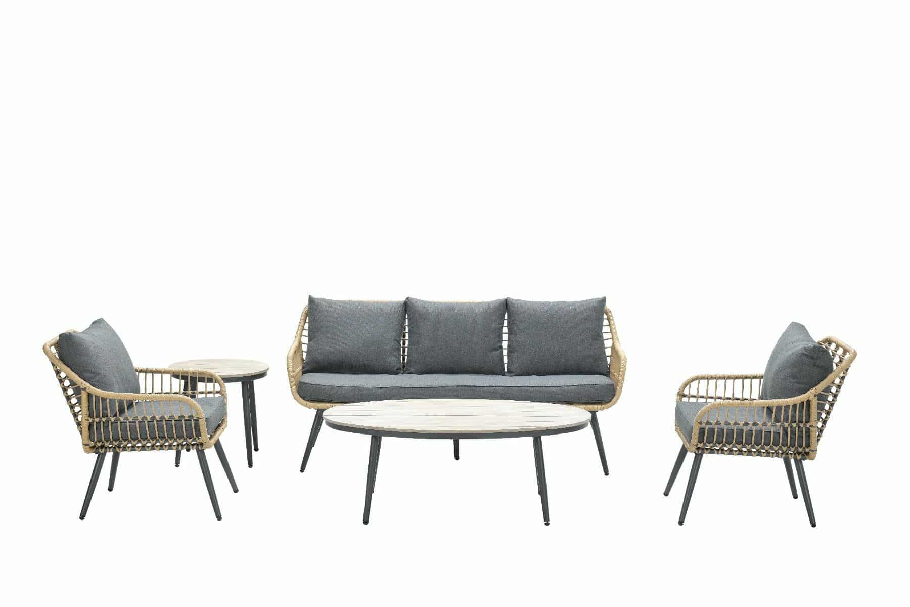 margriet lounge set 5 delig naturel mistic grey