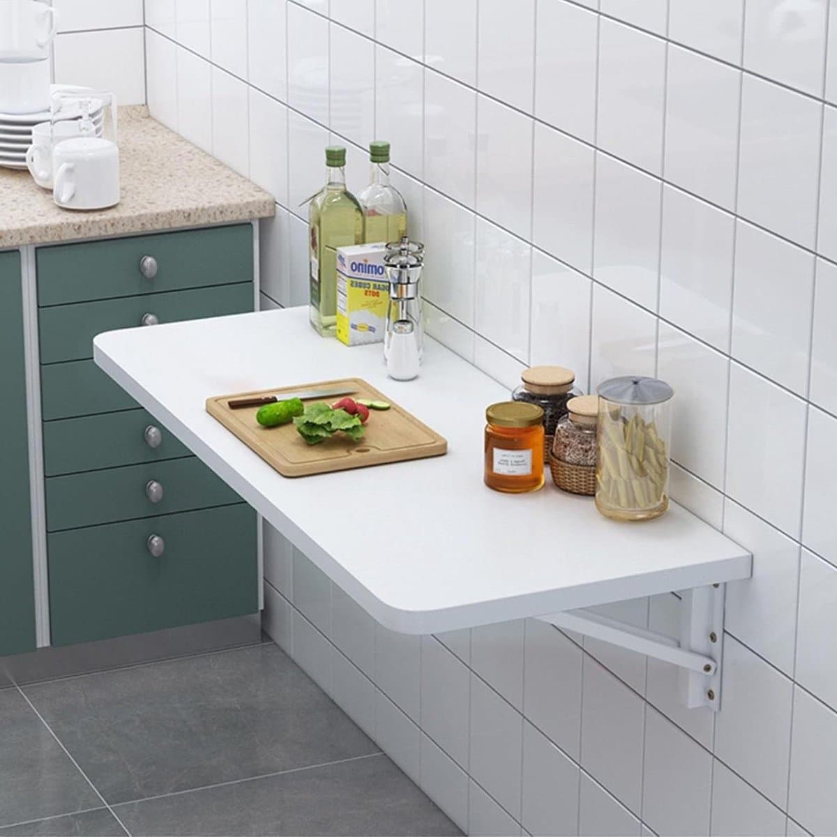opvouwbare tafel muurtafel klaptafel ruimte besparen wandmontage