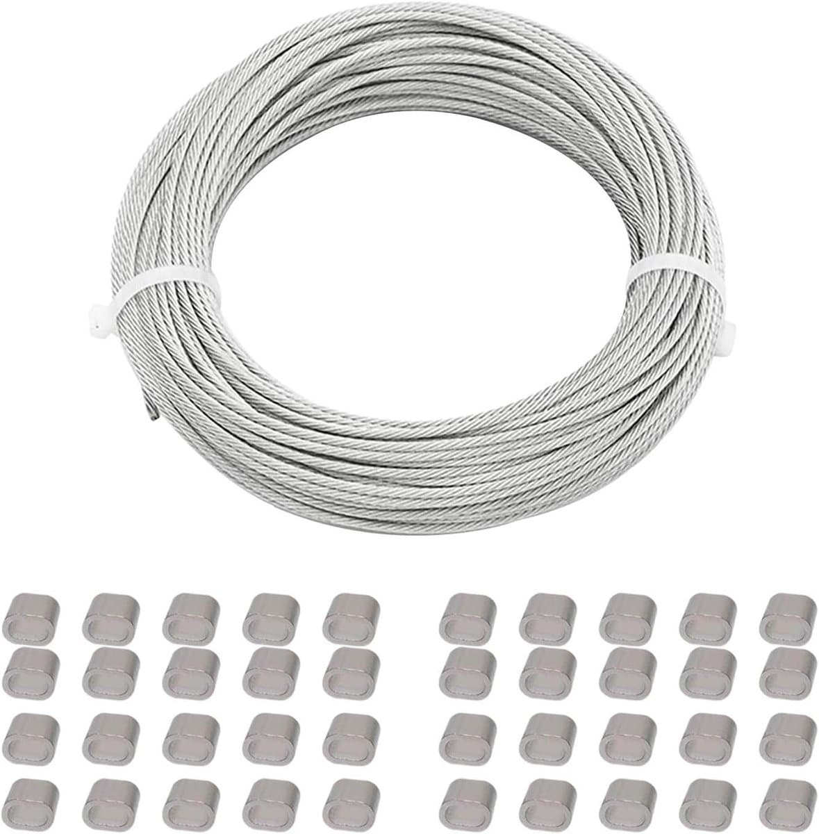 roestvrijstalen kabel staalkabel waslijn reling bouwen 7×7