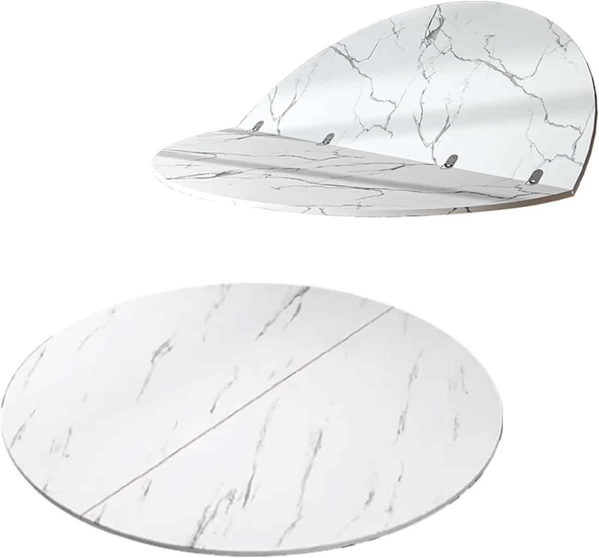 ronde klaptafel tafelblad vervanging extra tafelruimte semi opvouwbaar