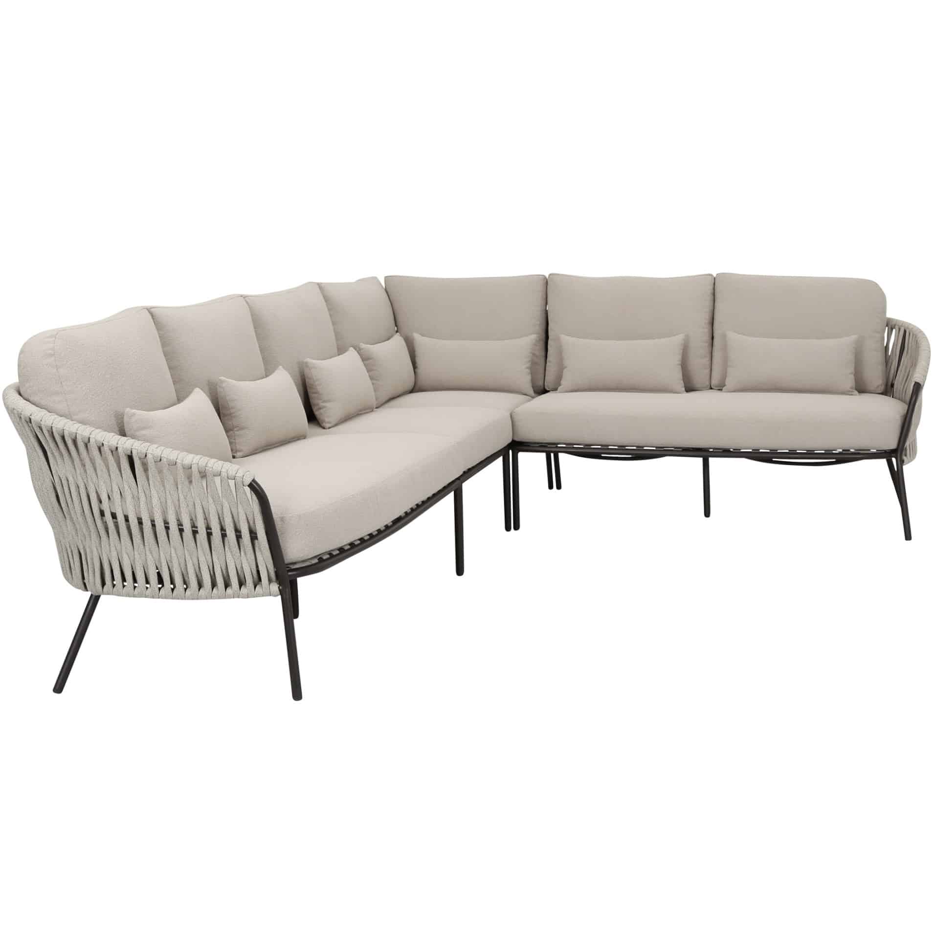 sarenza hoek loungeset 4 delig zand rope terre frame