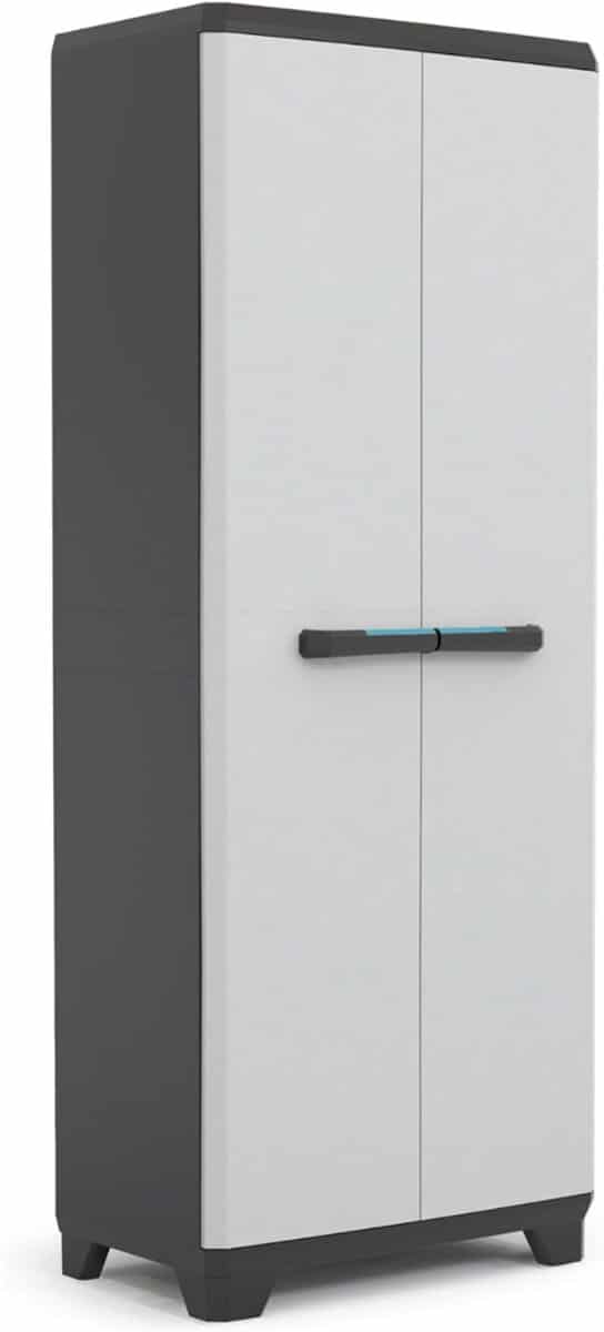 zmr® tuinkast kunststof tuinkast tuinkist lichtgrijs/zwart