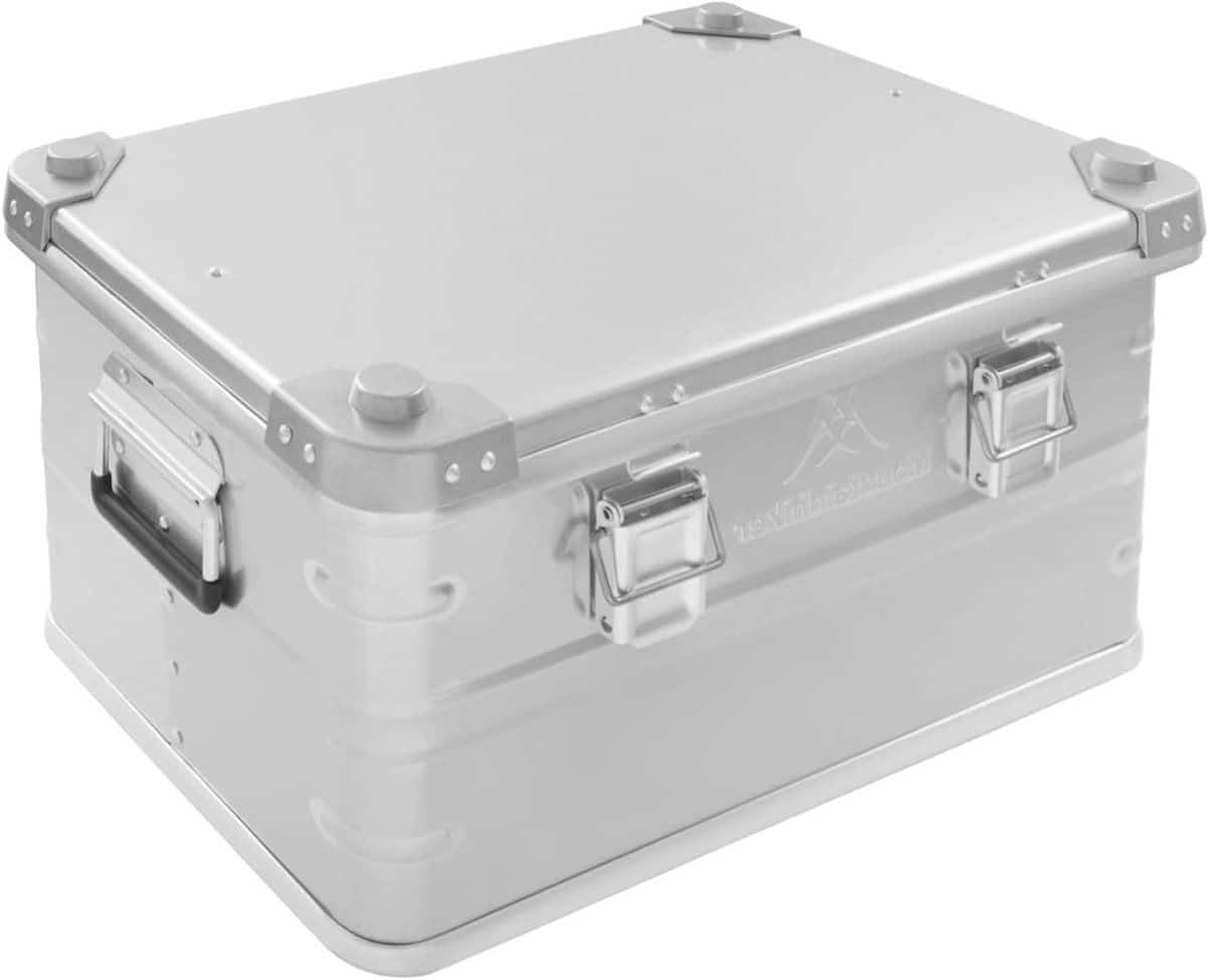 aluminium opbergbox opbergkist deksel kampeeruitrusting opbergen waterdichte