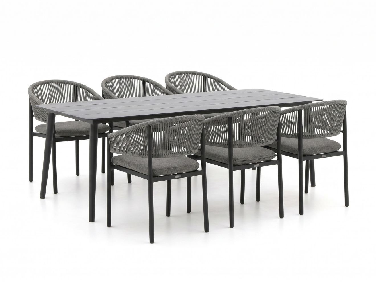 bellagio panaro/sora 220cm dining tuinset 7 delig stapelbaar laagste prijsgarantie!