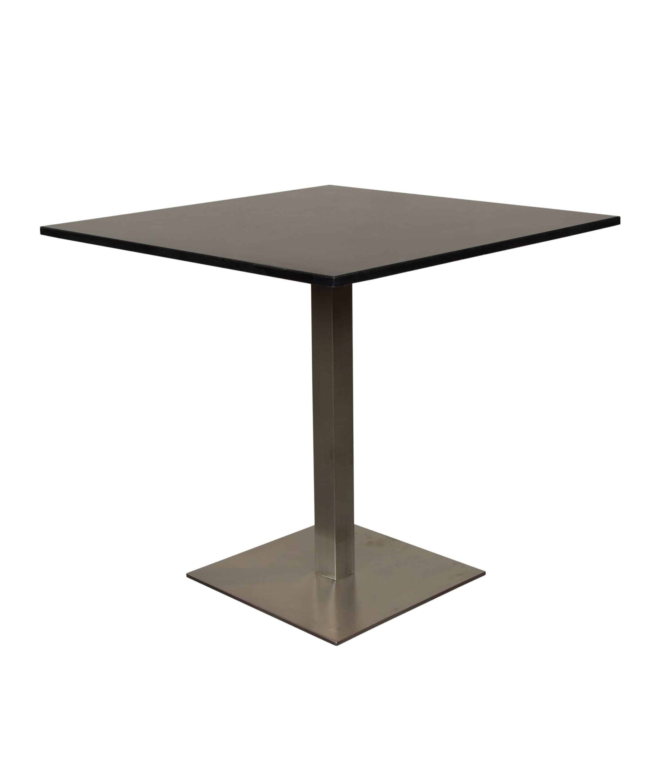 bistro tafel 80×80 rvs graniet blad