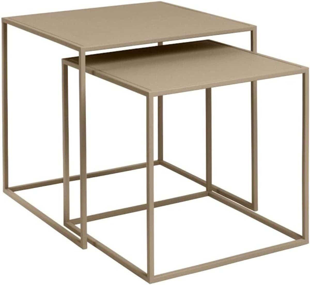 blomus 65987 bijzettafels, volwassenen, uniseks, set van 2 bijzettafels