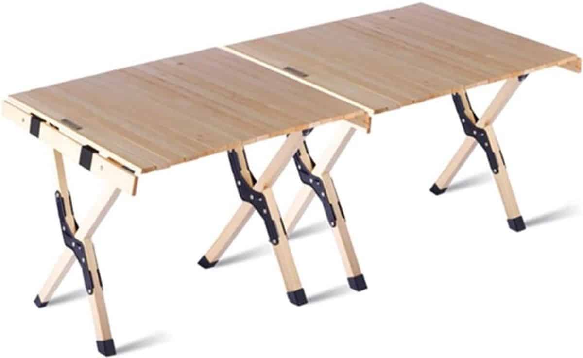 buiten klaptafel strandtafel hout picknick genieten draagbaar