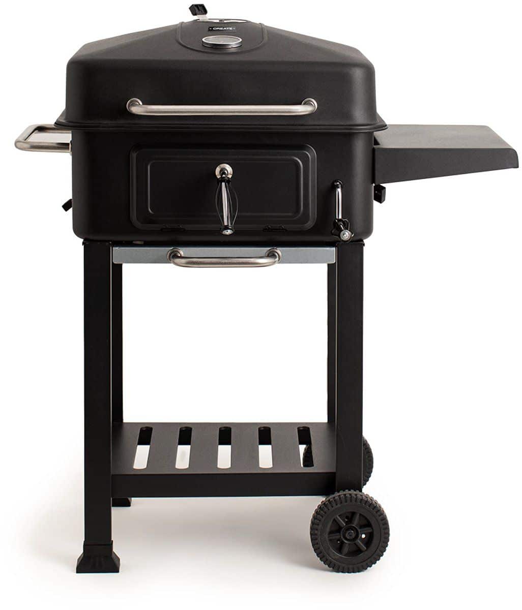 create houtskool rookoven barbecue met embers regelaar en bijzettafel
