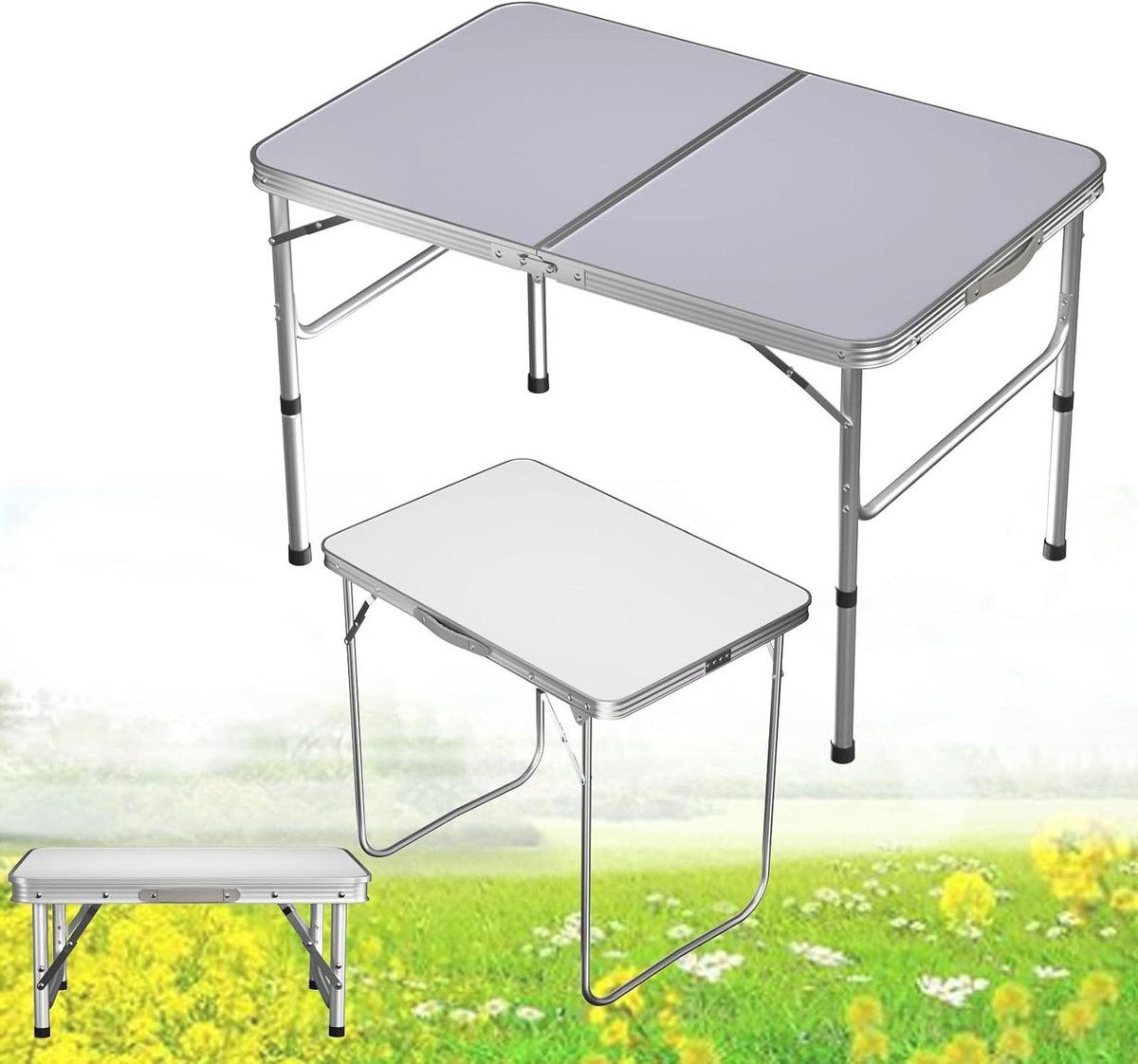 draagbare klaptafel kampeertafel buitenactiviteiten in hoogte verstelbaar