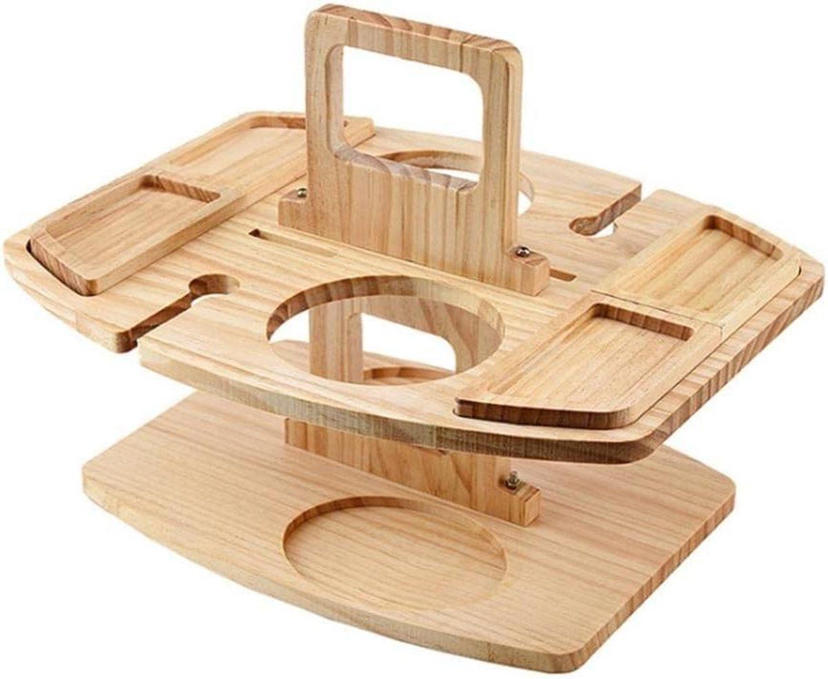 houten picknicktafel buitentafel klaptafel genieten van snacks