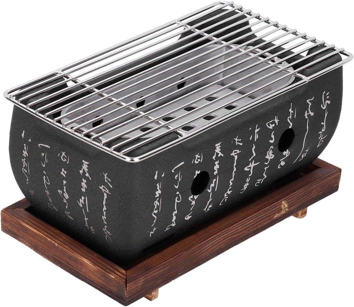 houtskool grill draagbare bbq buiten koken verbeterde