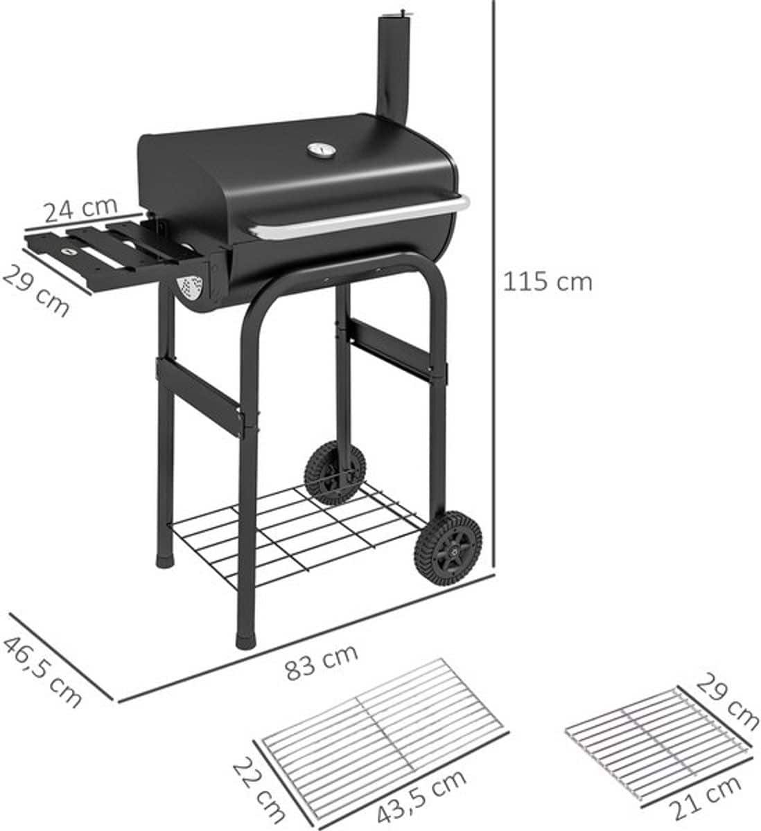 houtskoolgrill barbecue smoker bbq grill kolengril