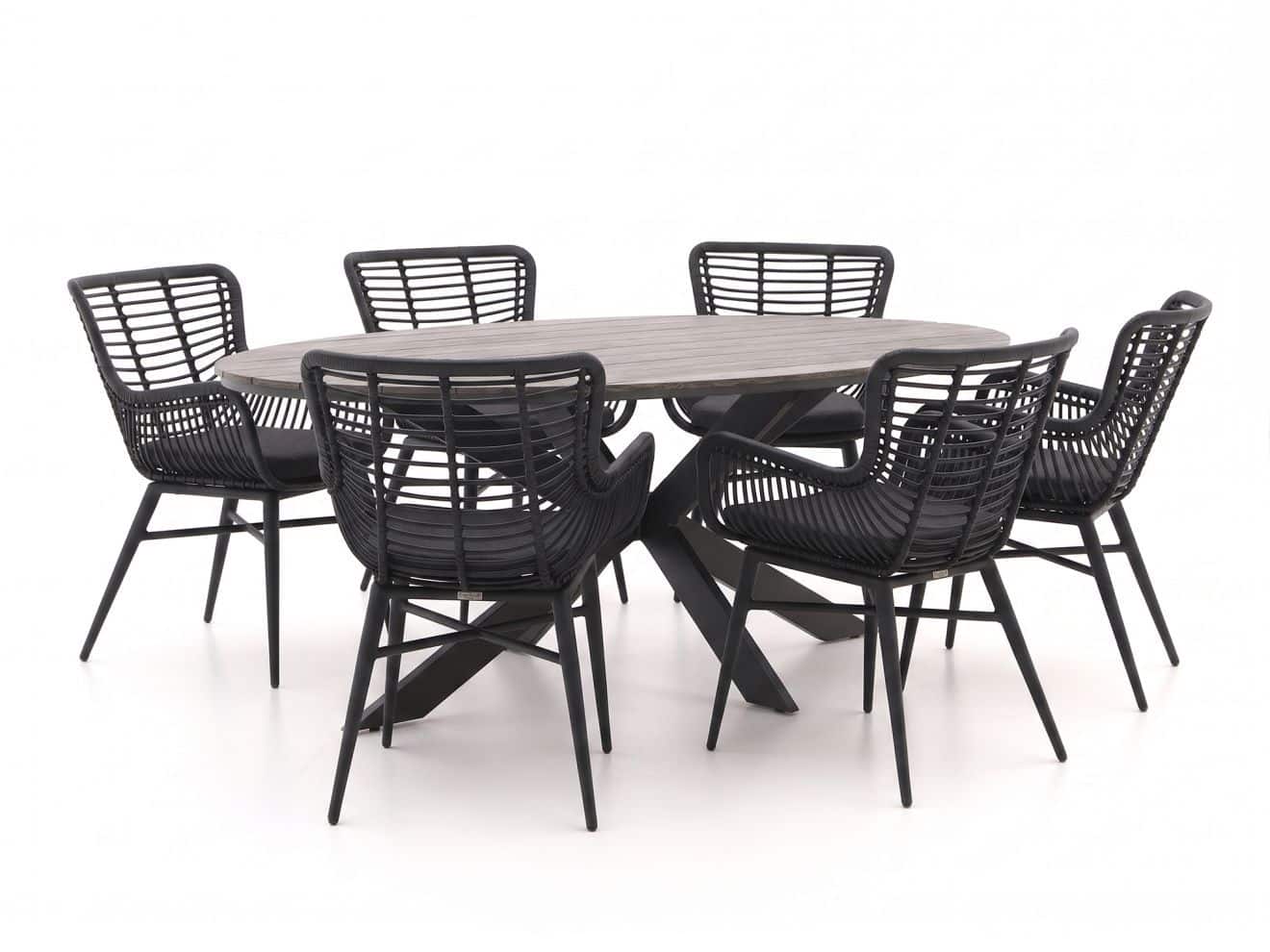 intenso asti/fidenza ovaal 180cm dining tuinset 7 delig laagste prijsgarantie!