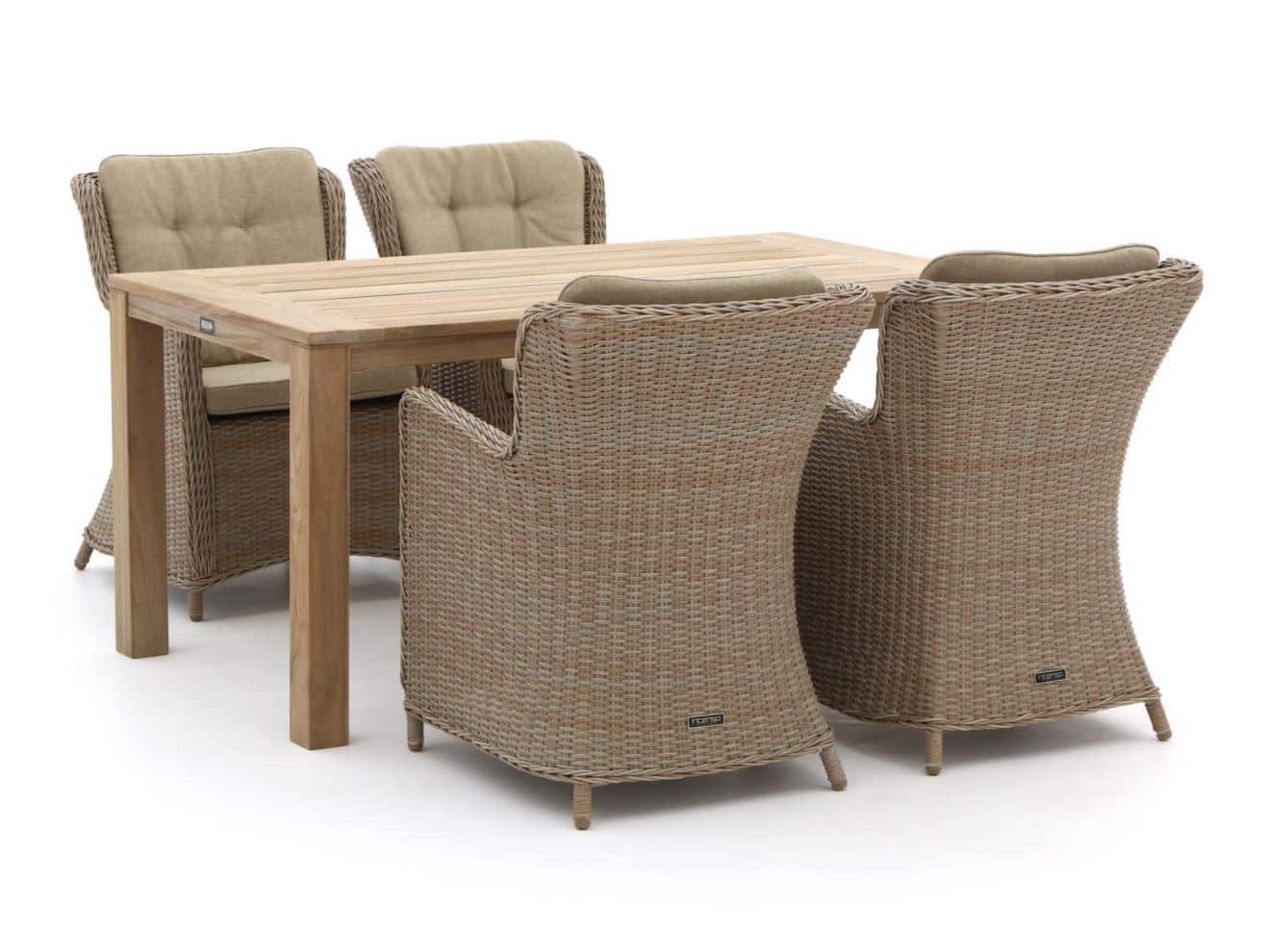 intenso milano/rough s 160cm dining tuinset 5 delig laagste prijsgarantie!