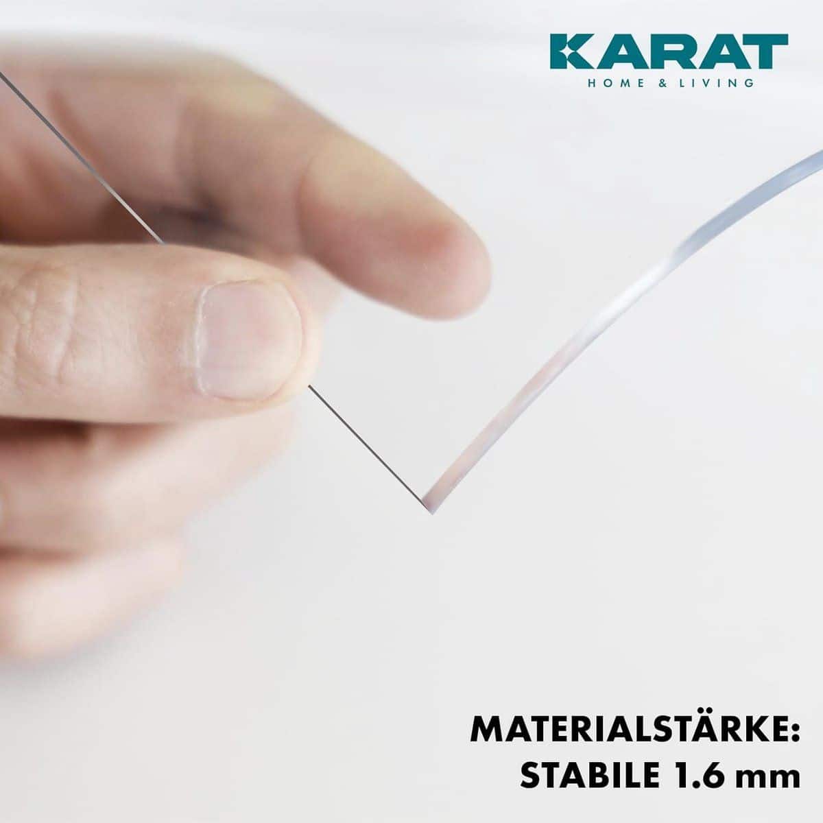 karat matte tafelfolie met rechte rand tafelkleed op maat