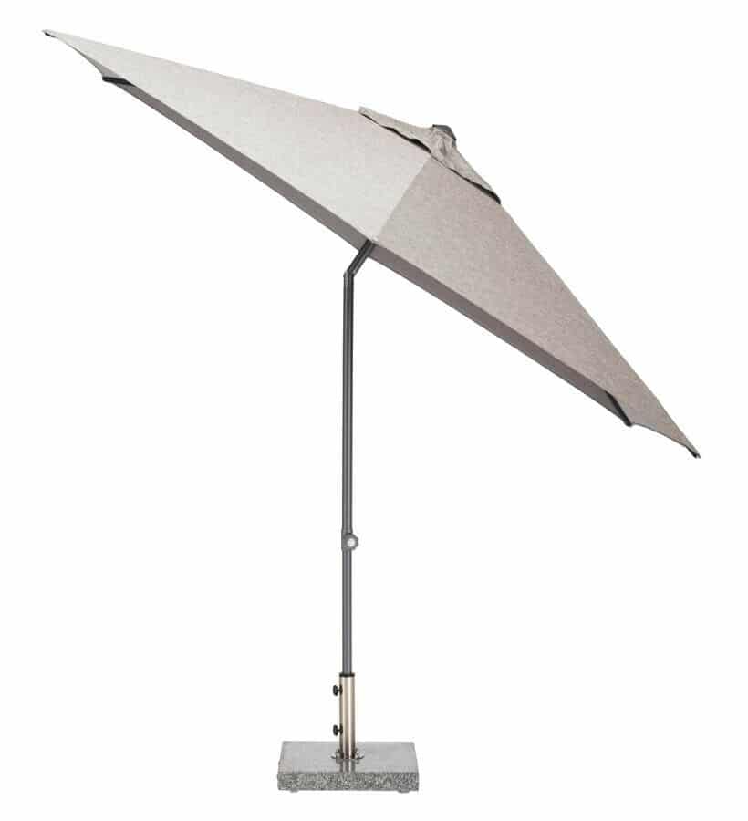 kettler easy push parasol 300cm rond grijs