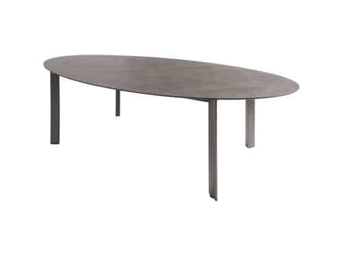 Kettler Edge HPL antraciet ovaal 240 x 132 cm