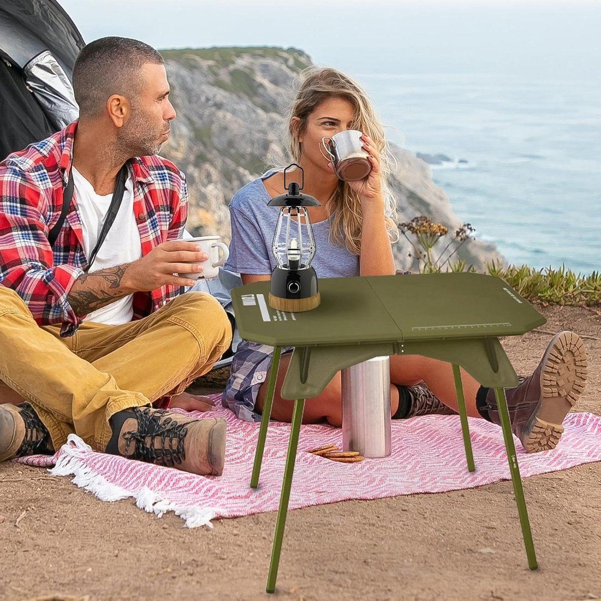 klaptafel buitentafel pikniktafel kamperen en picknicken antislip