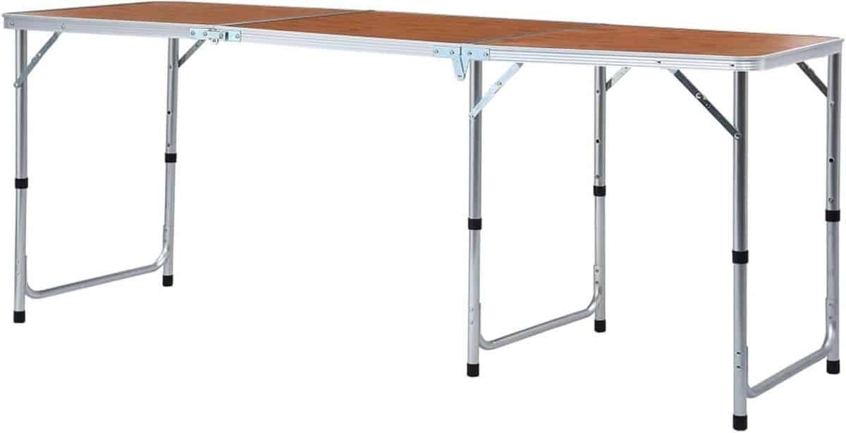 klaptafel feesttafel tuinmeubel buiten koken in hoogte